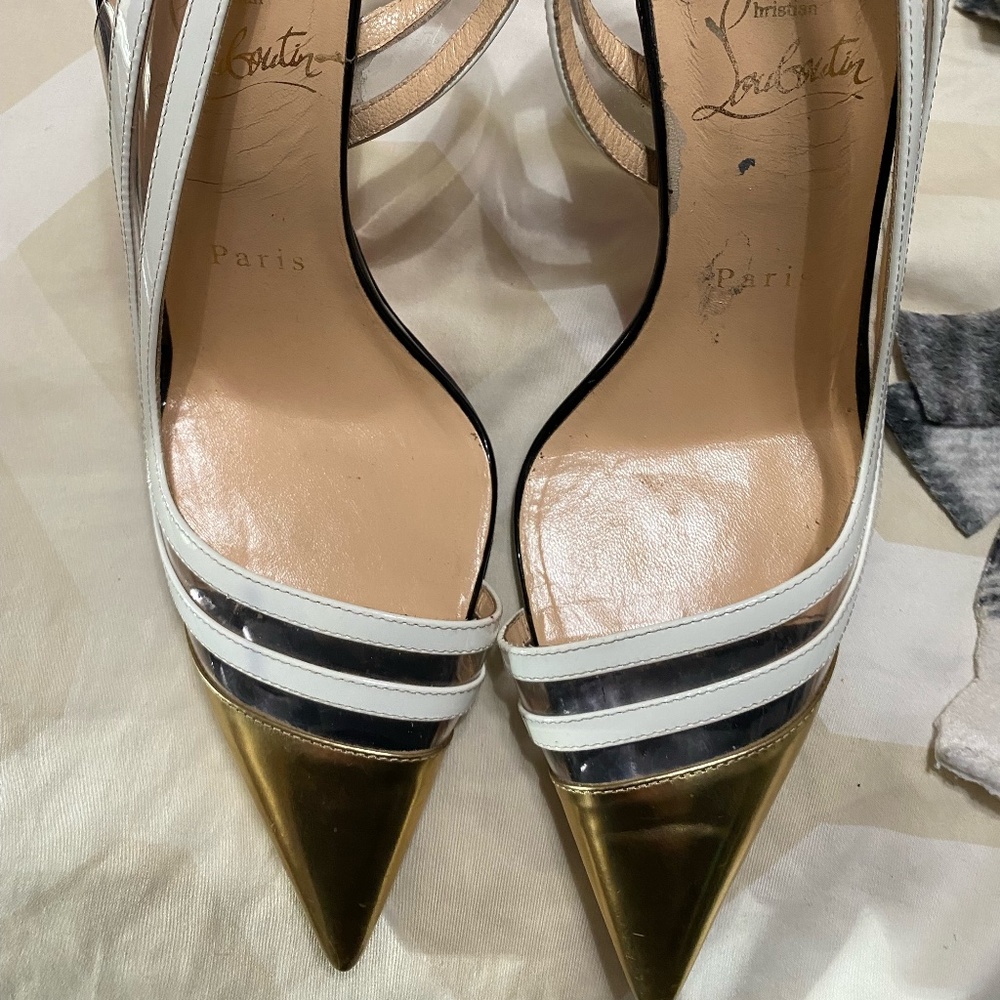 Christian Louboutin Gold Tip Heels